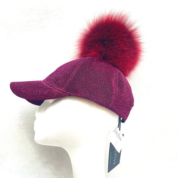 NWT Jocelyn Red Fox Bon Bon Lurex Hat/Baseball Hat Jach -25 hat $150 main image 6